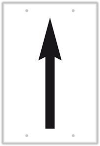 Rallyeschild-Startnummer-Startschilder-de_Pfeil geradeaus